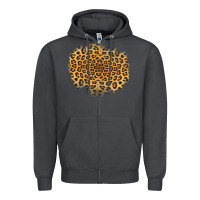 Smoke leopard patch Zipper Hoodie - Jasminsmagicworld