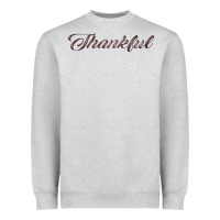 Heather Grey thankful Heavyweight Sweatshirt - FaDigitalArtStudio