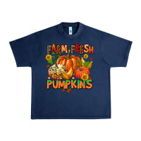Navy farm fresh pupkins Urban Heavy Tee - AdoDesignShop