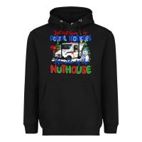 Black jolliest bunch of postal workers this side of the Heavyweight Hoodie - MaliasSmallBusiness