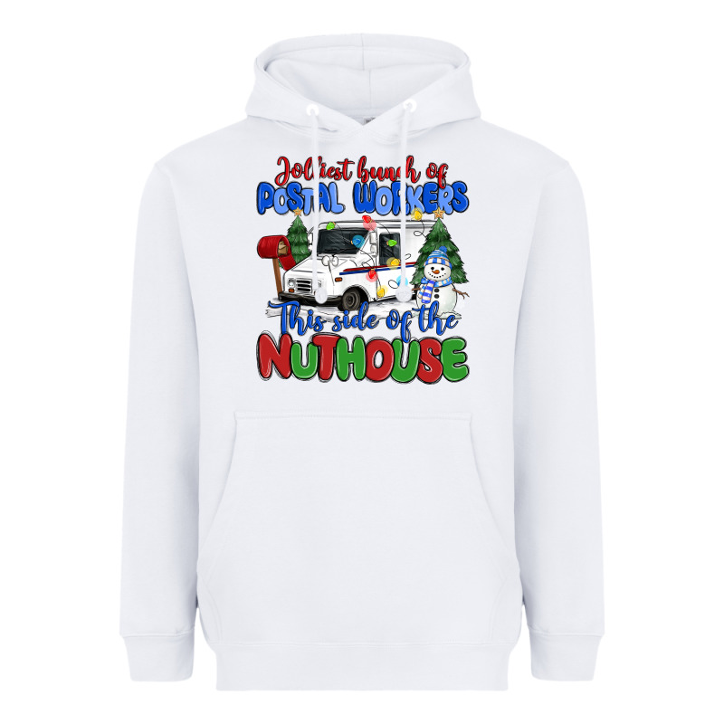Jolliest Bunch Of Postal Workers This Side Of The Heavyweight Hoodie by MaliasSmallBusiness | Teevron