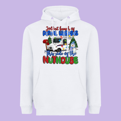 Jolliest Bunch Of Postal Workers This Side Of The Heavyweight Hoodie Designed By Maliassmallbusiness