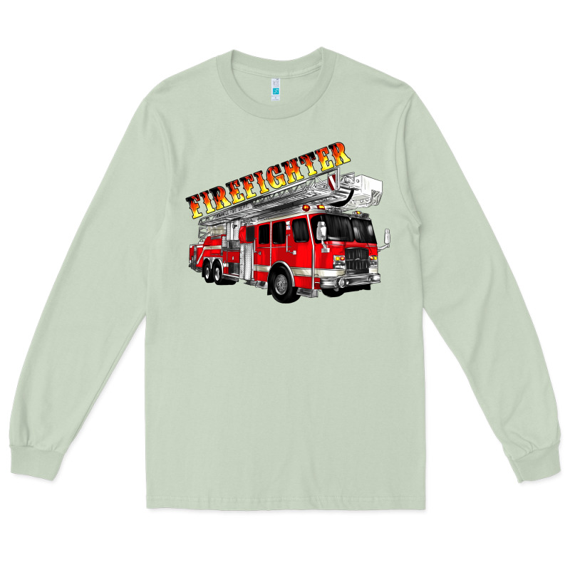 Firefighter Fire Truck Long Sleeve Tee by Artiststas | Teevron