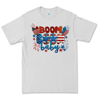 Dove Grey boom boom baby 4th of july Premium Tee - BarkalooDesign