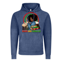 Vintage Denim Bae black and educated Vintage Hoodie - Zillion Design Studio