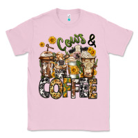 Bubblegum Pink cows and coffee cups Classic Tee - Jasminsmagicworld
