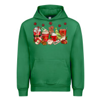 Emerald Christmas coffee cups Urban Hoodie - texasbilliewilder