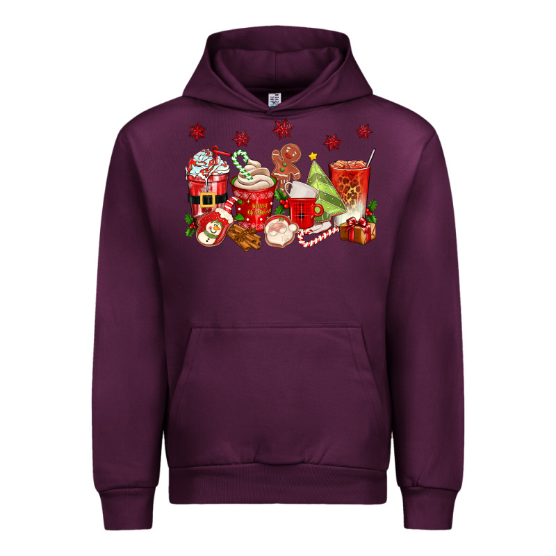 Christmas Coffee Cups Urban Hoodie by texasbilliewilder | Teevron