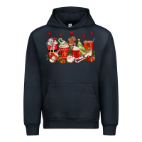 Navy Christmas coffee cups Urban Hoodie - texasbilliewilder