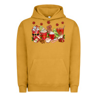 Pigment Peanut Butter Christmas coffee cups Urban Hoodie - texasbilliewilder