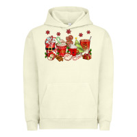 Pigment Pistachio Christmas coffee cups Urban Hoodie - texasbilliewilder