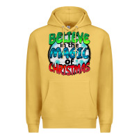 Antique Gold believe in the magic of christmas Premium Hoodie - BarkalooDesign