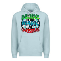 Blue Mist believe in the magic of christmas Premium Hoodie - BarkalooDesign