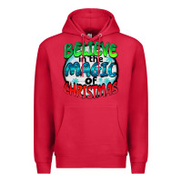 Cardinal believe in the magic of christmas Premium Hoodie - BarkalooDesign