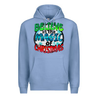 Colony Blue believe in the magic of christmas Premium Hoodie - BarkalooDesign