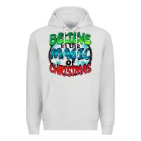 Dove Grey believe in the magic of christmas Premium Hoodie - BarkalooDesign