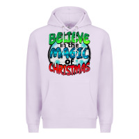 Lilac believe in the magic of christmas Premium Hoodie - BarkalooDesign