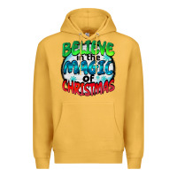 Mustard believe in the magic of christmas Premium Hoodie - BarkalooDesign