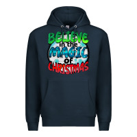 Navy believe in the magic of christmas Premium Hoodie - BarkalooDesign