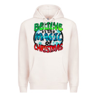 Pale Pink believe in the magic of christmas Premium Hoodie - BarkalooDesign