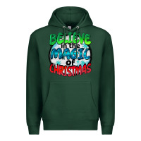 Sports Green believe in the magic of christmas Premium Hoodie - BarkalooDesign