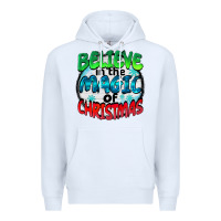 White believe in the magic of christmas Premium Hoodie - BarkalooDesign