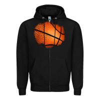 Black leopard basketball patch Zipper Hoodie - Jasminsmagicworld