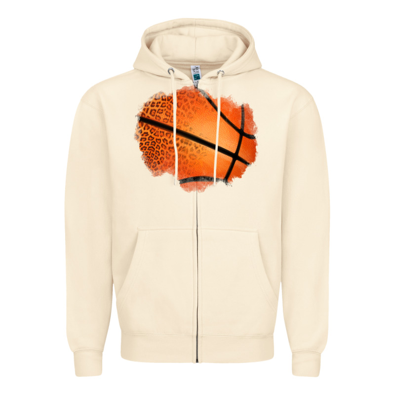 Leopard Basketball Patch Zipper Hoodie by Jasminsmagicworld | Teevron