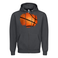 Smoke leopard basketball patch Zipper Hoodie - Jasminsmagicworld