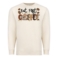 Sandshell but first coffee Premium Sweatshirt - MaliasSmallBusiness