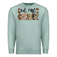 Seafoam but first coffee Premium Sweatshirt - MaliasSmallBusiness