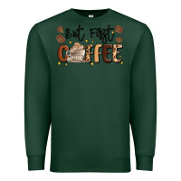 Sports Green but first coffee Premium Sweatshirt - MaliasSmallBusiness