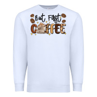 White but first coffee Premium Sweatshirt - MaliasSmallBusiness