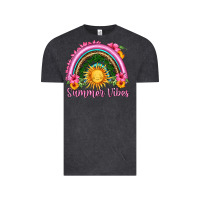 Vintage Black summer vibes  rainbow Vintage Tee - HRA Design Shop