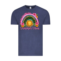 Vintage Denim summer vibes  rainbow Vintage Tee - HRA Design Shop