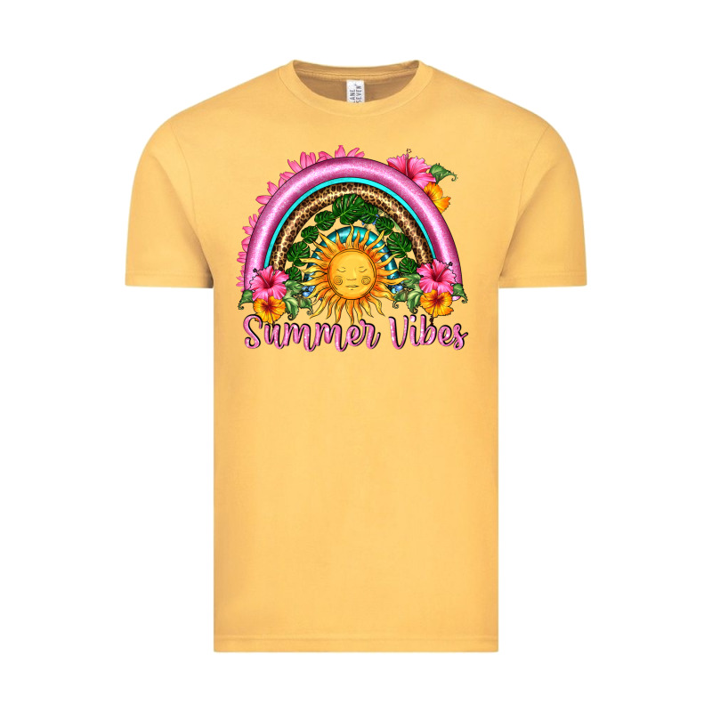 Summer Vibes  Rainbow Vintage Tee by HRA Design Shop | Teevron