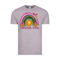 Vintage Zinc summer vibes  rainbow Vintage Tee - HRA Design Shop