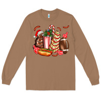 Toasted Coconut Christmas tree cake American football  ball and hot dogs ado Long Sleeve Tee - AdoDesignShop