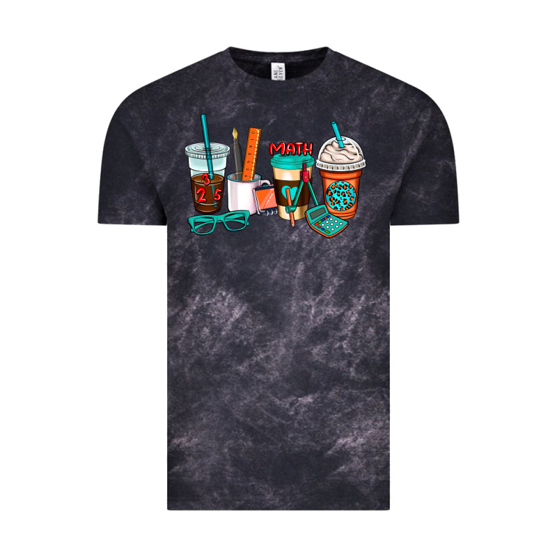 Math Teacher Coffee Cups Vintage Tee by AdoDesignShop | Teevron