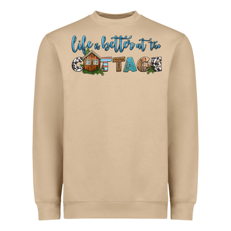 Life Is Better At The Cottage Heavyweight Sweatshirt by HRA Design Shop | Teevron