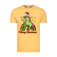 Vintage Mustard merry christmas unicorn Vintage Tee - FaDigitalArtStudio
