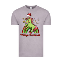 Vintage Zinc merry christmas unicorn Vintage Tee - FaDigitalArtStudio