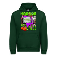Forest Green Horror movies and chill Urban Hoodie - NancyCooperArtShop