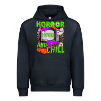 Navy Horror movies and chill Urban Hoodie - NancyCooperArtShop