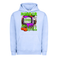 Pigment Grape Ice Horror movies and chill Urban Hoodie - NancyCooperArtShop