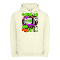 Pigment Pistachio Horror movies and chill Urban Hoodie - NancyCooperArtShop