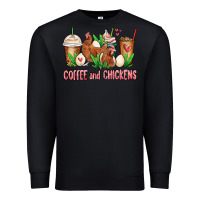 Black chicken   coffee cups Premium Sweatshirt - MaliasSmallBusiness