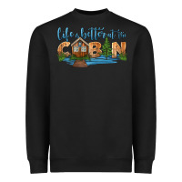 Black life is better at the cabin Heavyweight Sweatshirt - HRA Design Shop