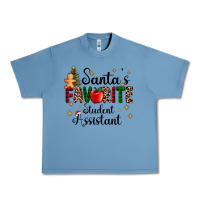 Pebble Blue santa's favorite student assistant Urban Heavy Tee - AdoDesignShop
