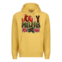 Antique Gold Christmas jolly mama Premium Hoodie - BarkalooDesign